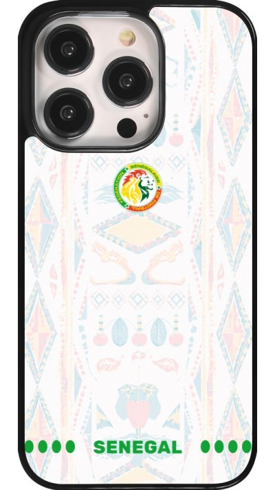 Coque iPhone 14 Pro - Maillot de football Sénégal 2026 personnalisable