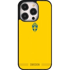 Coque iPhone 14 Pro - Maillot de football Suède 2026 personnalisable