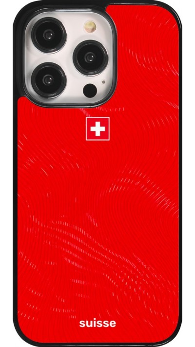 Coque iPhone 14 Pro - Maillot de football Suisse 2026 personnalisable