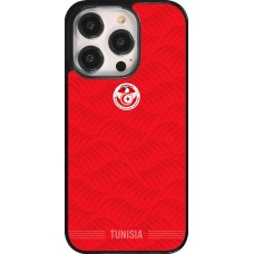 Coque iPhone 14 Pro - Maillot de football Tunisie 2026 personnalisable