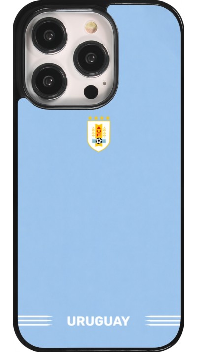 Coque iPhone 14 Pro - Maillot de football Uruguay 2026 personnalisable