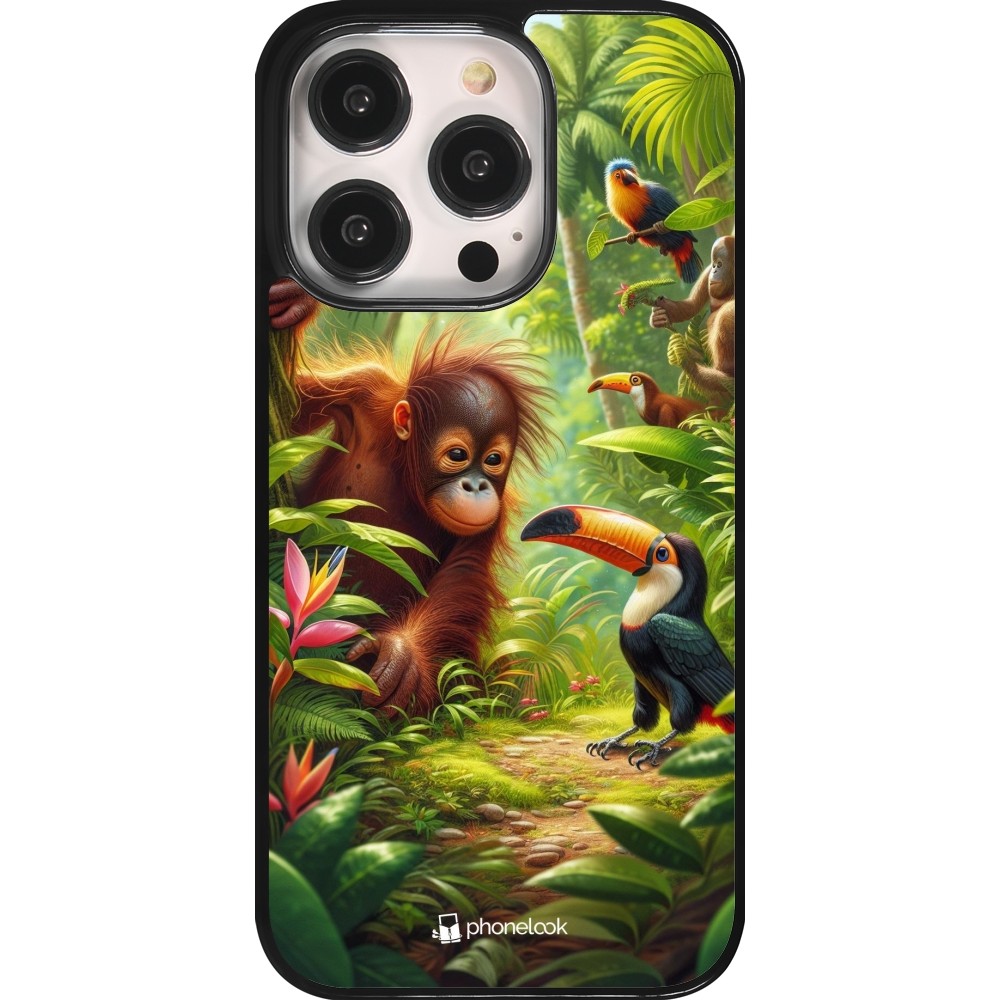 iPhone 14 Pro Case Hülle - Tropischer Dschungel Tayrona