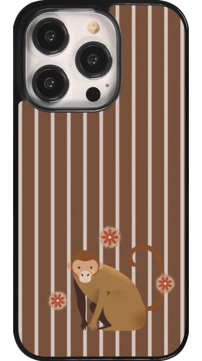 iPhone 14 Pro Case Hülle - Monkey with stripes iPhone 14 Pro Case Hülle - Monkey with stripes