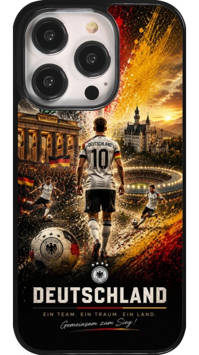 iPhone 14 Pro Case Hülle - Fussball Deutschland splash 2026