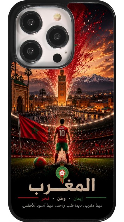 iPhone 14 Pro Case Hülle - Fussball Marokko splash 2026