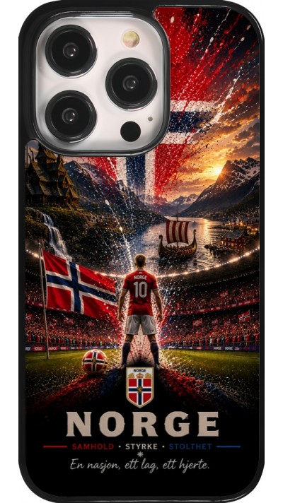 iPhone 14 Pro Case Hülle - Fussball Norwegen splash 2026