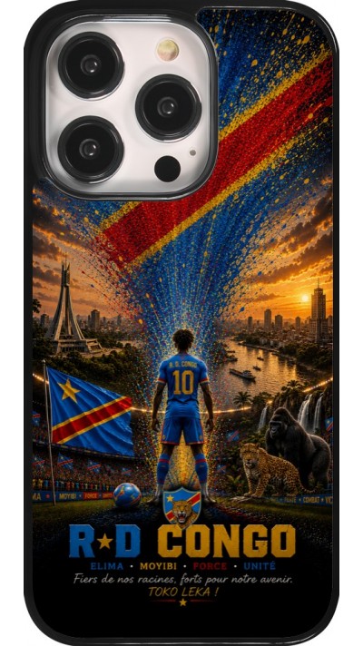 iPhone 14 Pro Case Hülle - Fussball Demokratische Republik Kongo splash 2026
