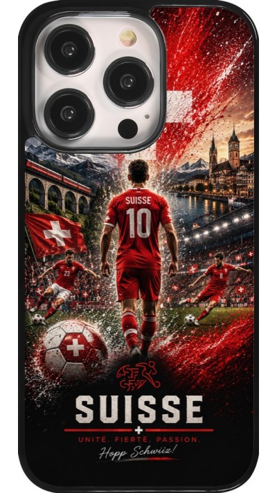 iPhone 14 Pro Case Hülle - Fussball Suisse splash 2026