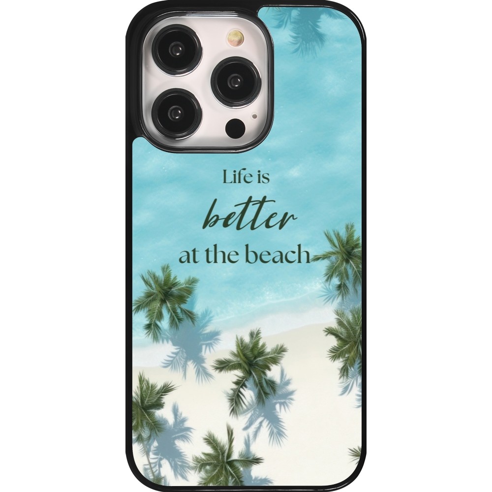 Coque iPhone 14 Pro - Summer 2025 Life is better at the beach