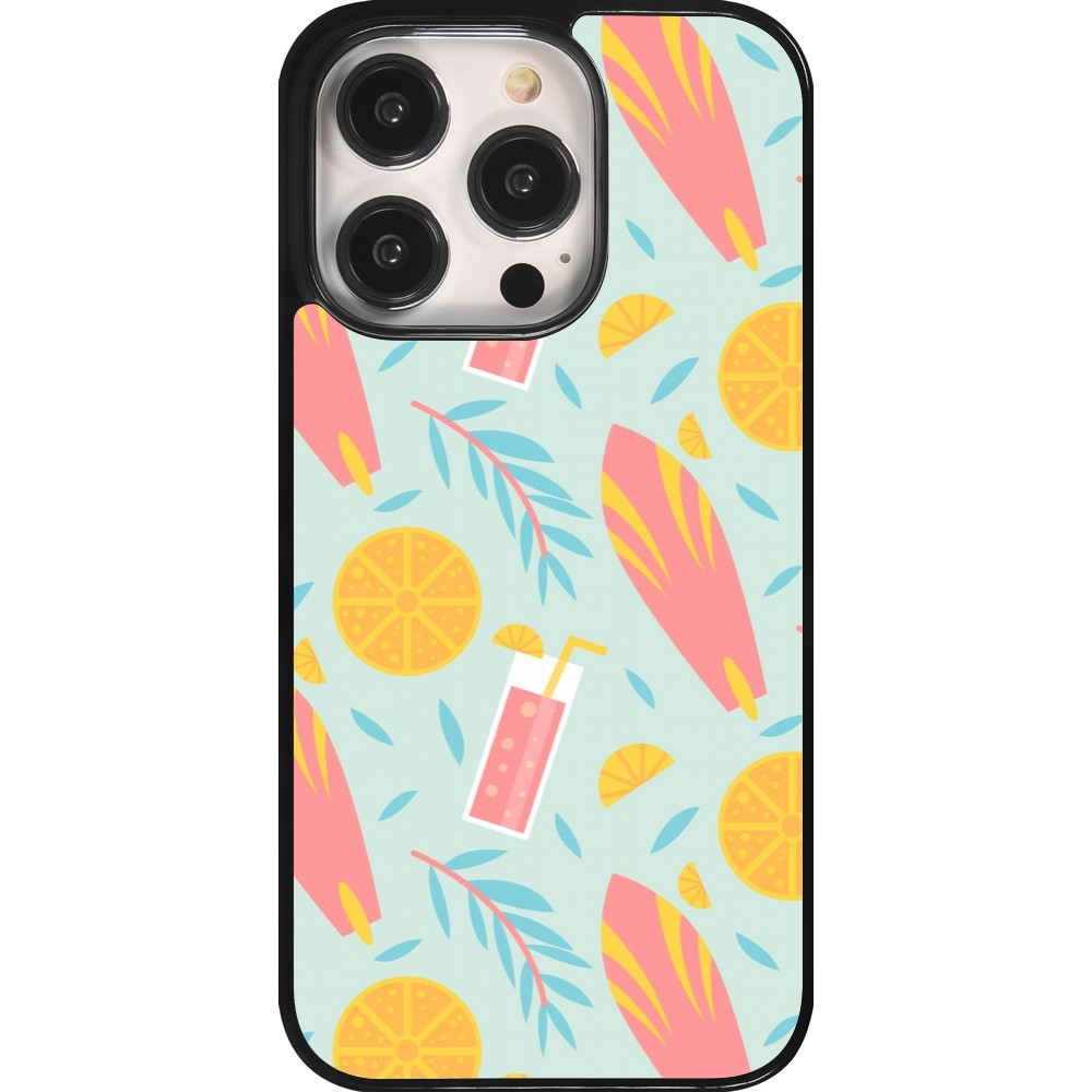 Coque iPhone 14 Pro - Summer 2025 Pattern citron
