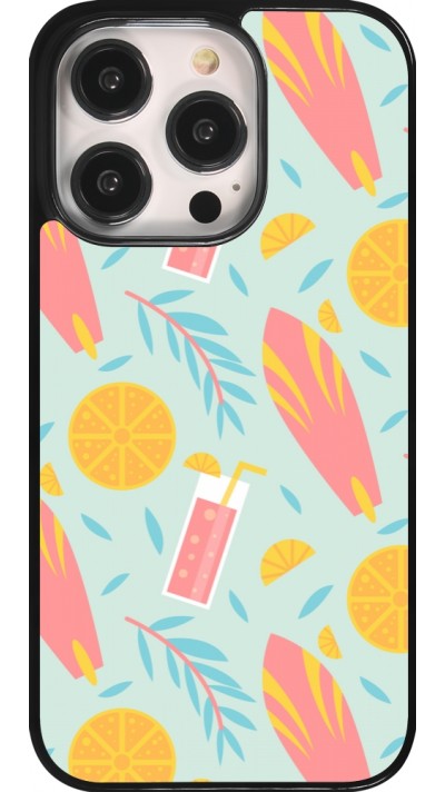 Coque iPhone 14 Pro - Summer 2025 Pattern citron