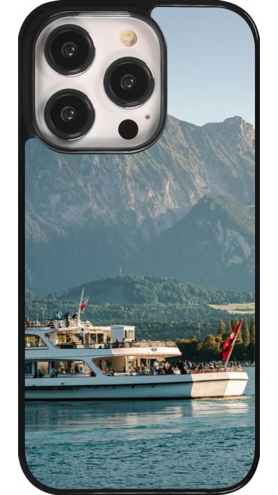iPhone 14 Pro Case Hülle -  Nationalfeiertag Schweiz Bateau Leman