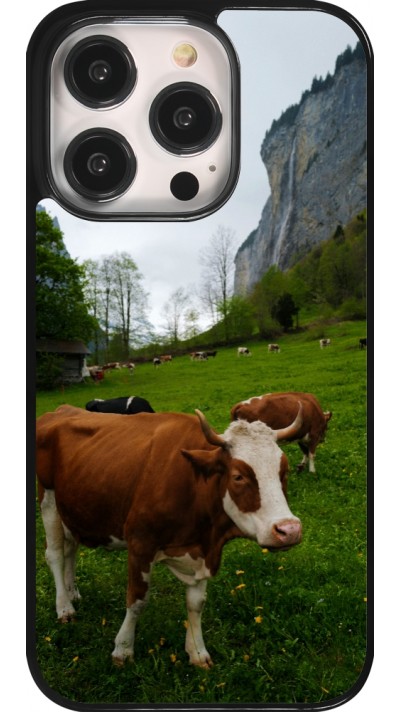 iPhone 14 Pro Case Hülle -  Nationalfeiertag Schweiz Kühe