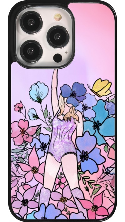 Coque iPhone 14 Pro - Taylor Swift Sketch - Pink