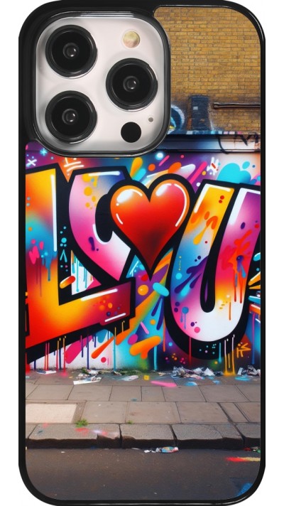 Coque iPhone 14 Pro - Valentine 2025 Love U Tag