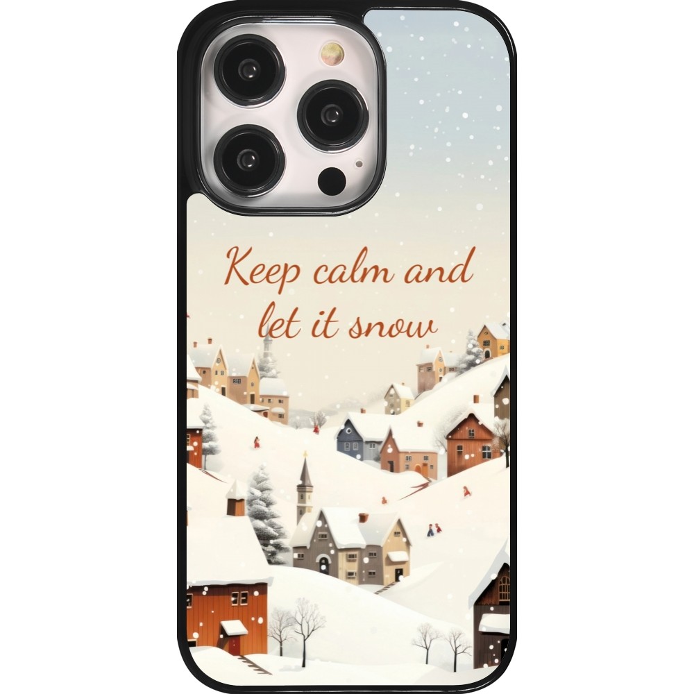 Coque iPhone 14 Pro - Winter 25 Winter Keep calm and let it snow
