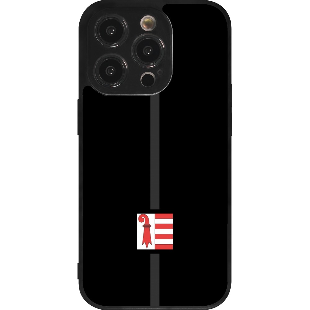 iPhone 14 Pro Case Hülle - Silikon schwarz Kanton JU schwarz