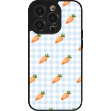 Coque iPhone 14 Pro - Silicone rigide noir Easter 2026 Pattern carrots