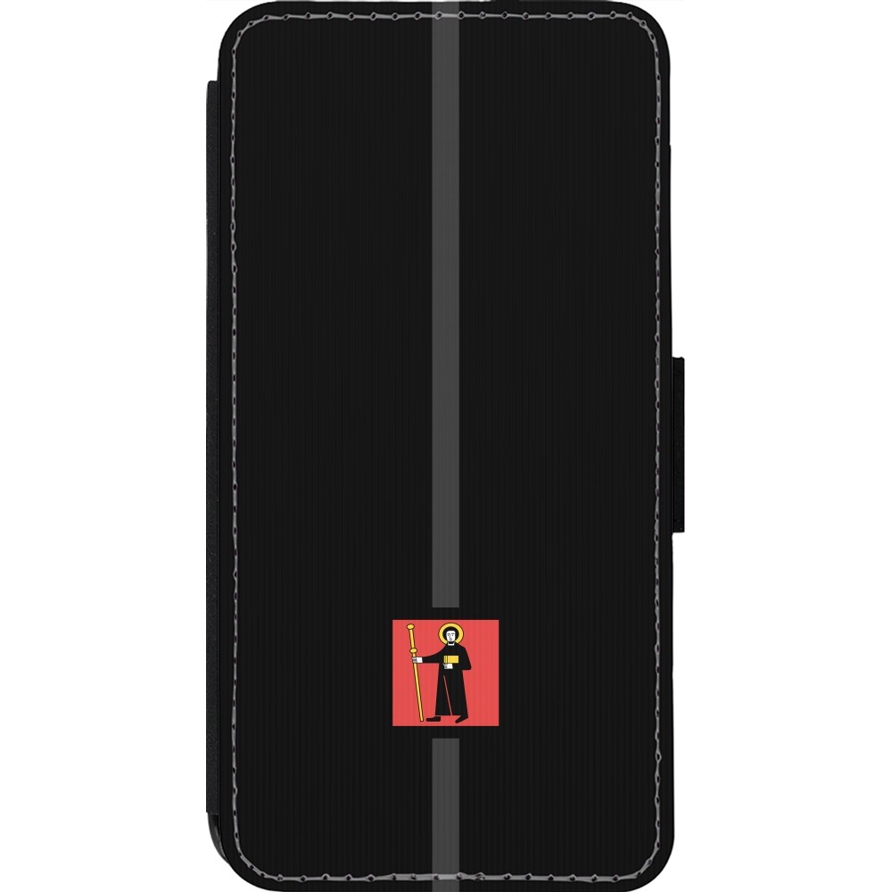 iPhone 14 Pro Case Hülle - Wallet schwarz Kanton GL schwarz