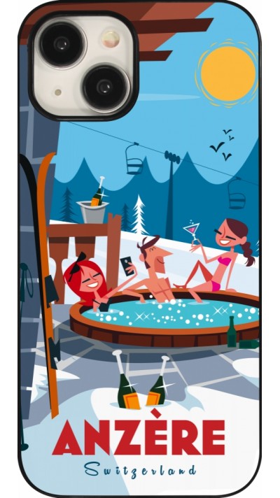 Coque iPhone 15 - Anzère Mountain Jacuzzi