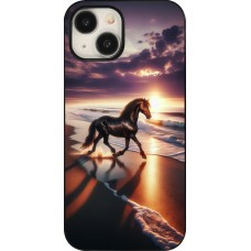 Coque iPhone 15 - Cheval majestueux plage