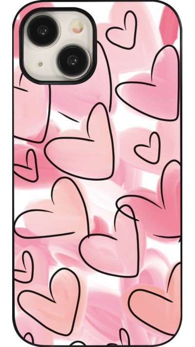 Coque iPhone 15 - Easter 2023 pink hearts