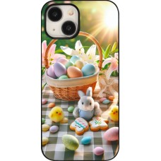 Coque iPhone 15 - Easter 2025 Panier Pâques