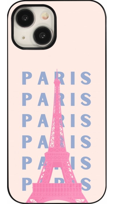 Coque iPhone 15 - Paris Pink Print