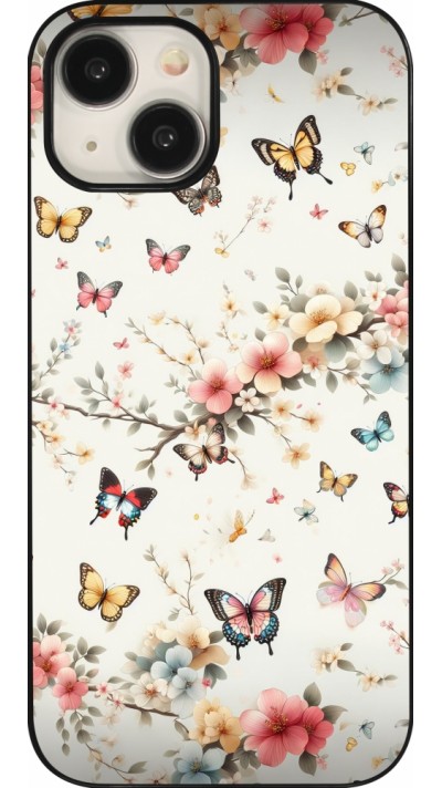 Coque iPhone 15 - Spring 25 Papillons Légers