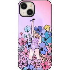 Coque iPhone 15 - Taylor Swift Sketch - Pink