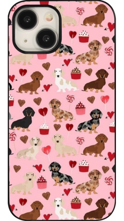 Coque iPhone 15 - Valentine 2024 puppy love