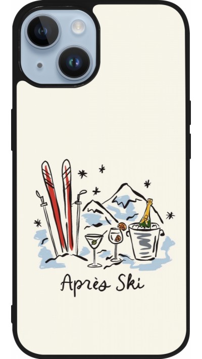 Coque iPhone 15 - Silicone rigide noir After the sky 2026