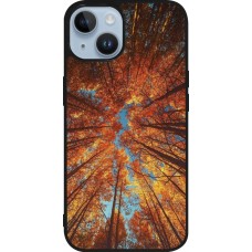 Coque iPhone 15 - Silicone rigide noir Autumn 25 Trees
