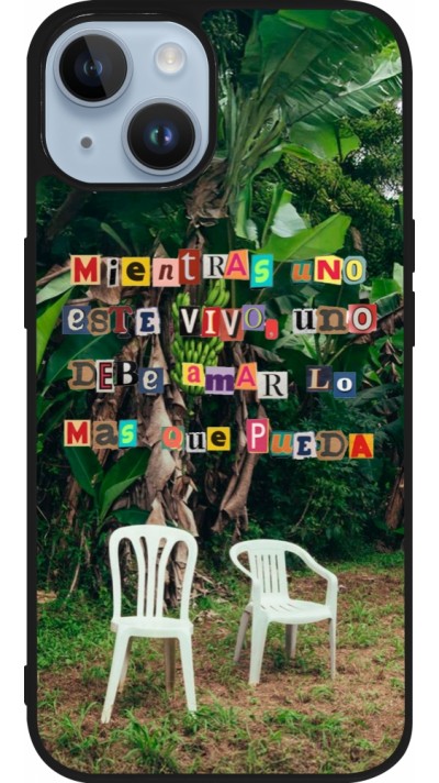 Coque iPhone 15 - Silicone rigide noir Chairs DTMF