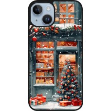 Coque iPhone 15 - Silicone rigide noir Christmas 25 Xmas Shop