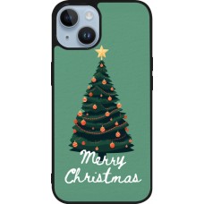 Coque iPhone 15 - Silicone rigide noir Christmas 25 Xmas Tree