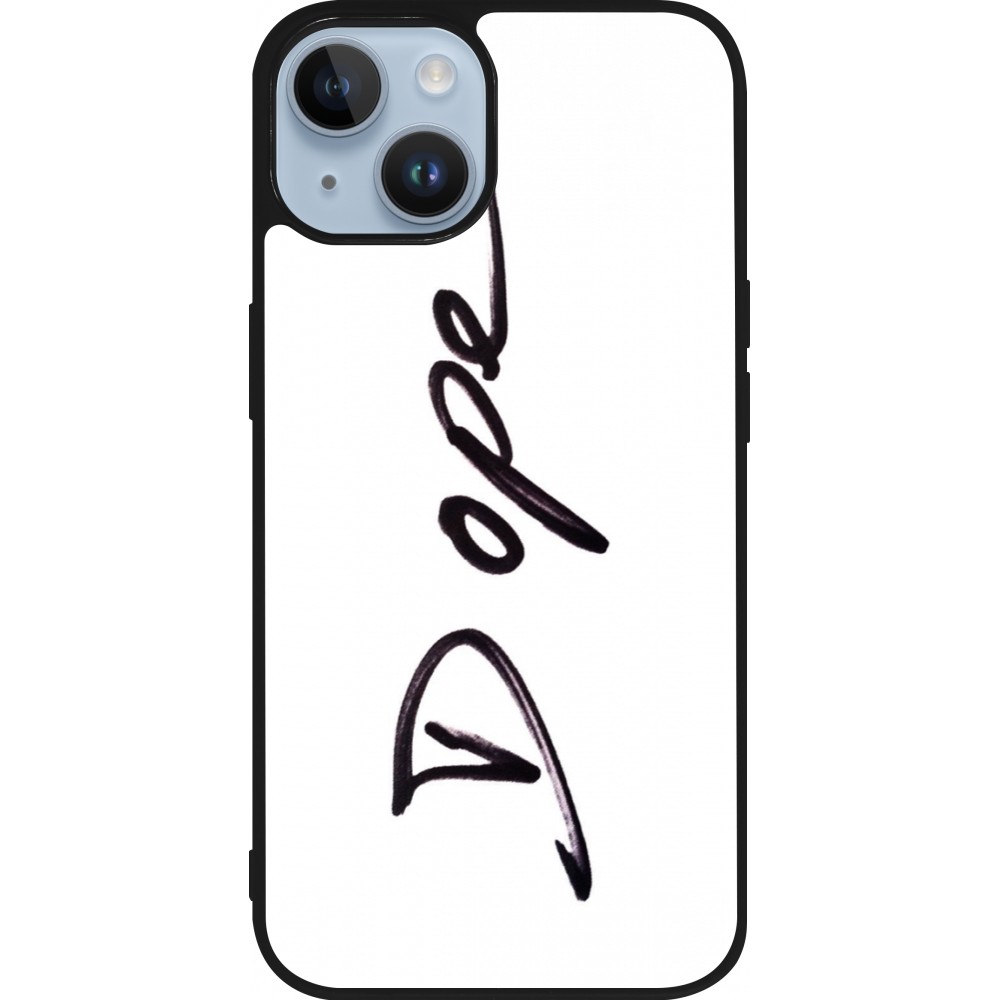Coque iPhone 15 - Silicone rigide noir Dope