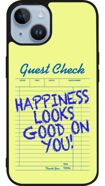 Coque iPhone 15 - Silicone rigide noir Guest check 2026