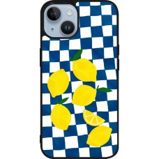 Coque iPhone 15 - Silicone rigide noir Illustration lemons 2026