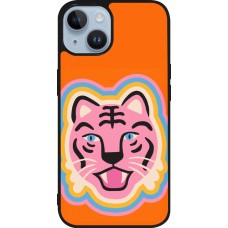Coque iPhone 15 - Silicone rigide noir Lion colors 2026