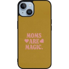 iPhone 15 Case Hülle - Silikon schwarz Mom 2026 Are Magic