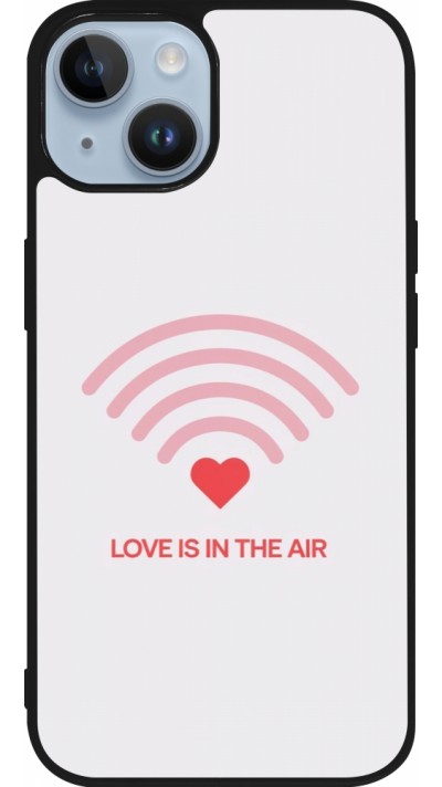 Coque iPhone 15 - Silicone rigide noir Saint Valentines Day 26 Love is in the air