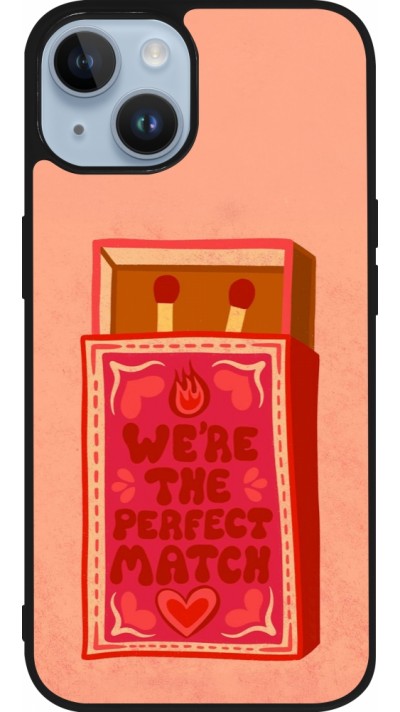 Coque iPhone 15 - Silicone rigide noir Saint Valentines Day 26 Perfect Match