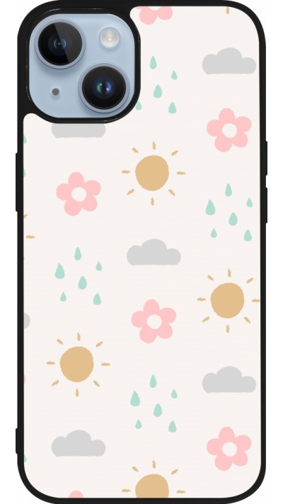 iPhone 15 Case Hülle - Silikon schwarz Spring 23 weather