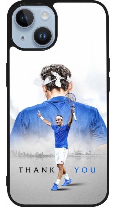 iPhone 15 Case Hülle - Silikon schwarz Thank you Roger