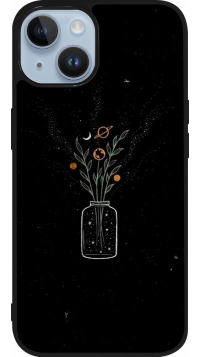 Coque iPhone 15 - Silicone rigide noir Vase black
