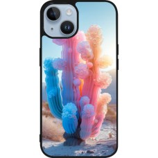 Coque iPhone 15 - Silicone rigide noir Artificial vegetation 2025