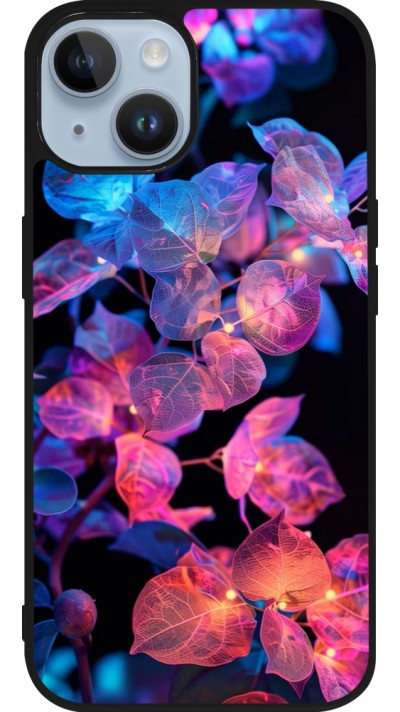 iPhone 15 Case Hülle - Silikon schwarz Artificial vegetation 2025
