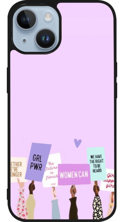 Coque iPhone 15 - Silicone rigide noir Womens day 2026 9