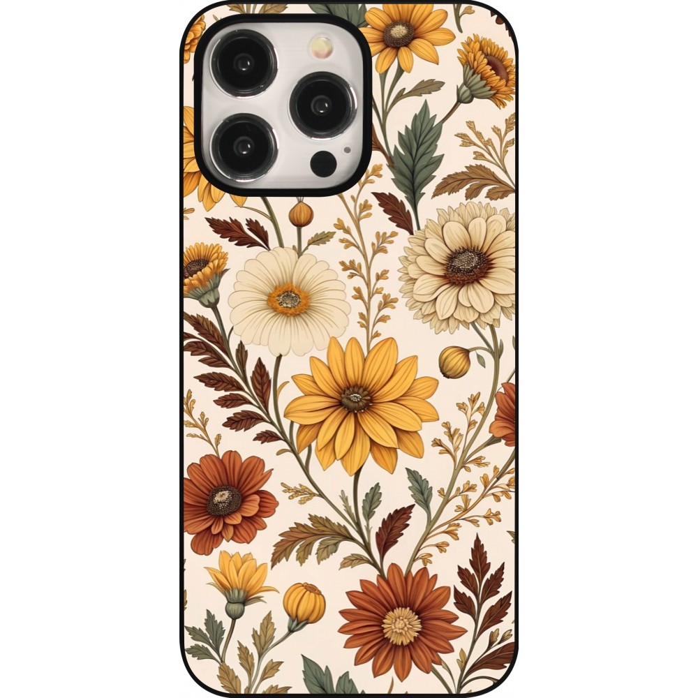 Coque iPhone 15 Pro Max - Autumn 25 Flower pattern